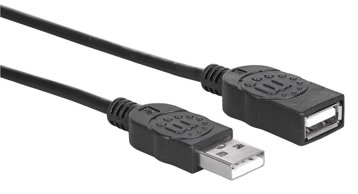 StarTech Manhattan 338653 USB kabelis 1,8 m 2.0 USB A Juoda