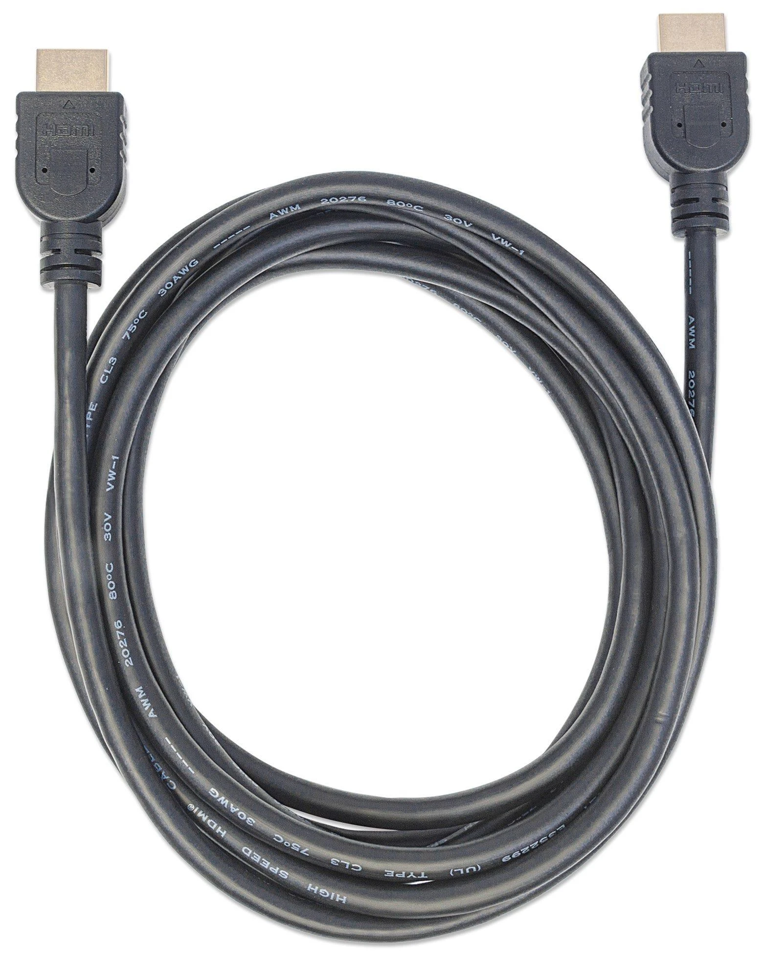 Manhattan 353946 HDMI kabelis 3 m HDMI A tipo (standartinis) Juoda