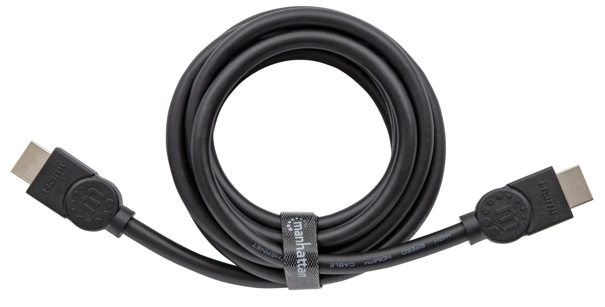 Manhattan HDMI laidas 2m su dirželiu