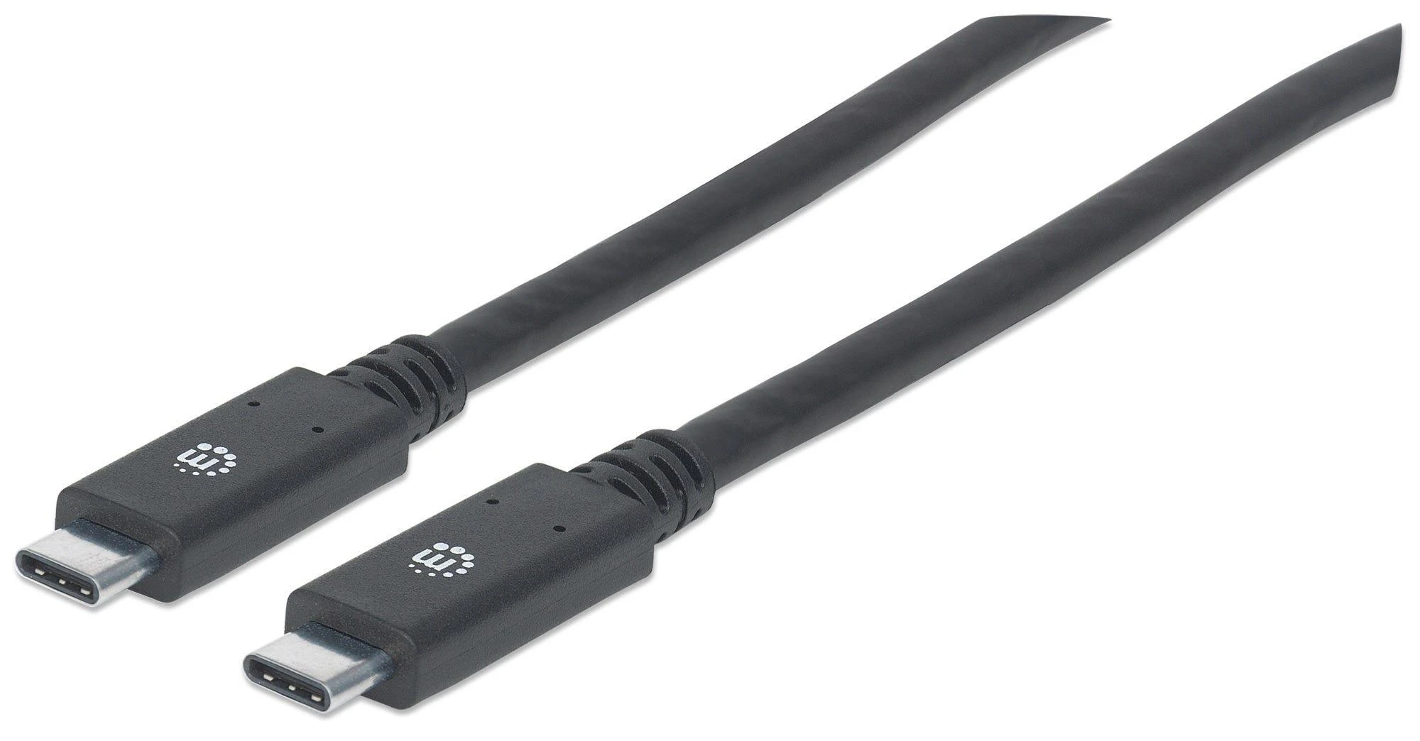 MANHATTAN  354905 SuperSpeed USB-C Device Cable USB 3.2 Gen 1, Type-C Male to Type-C Male, 5 Gbps, 2 m, Juodas