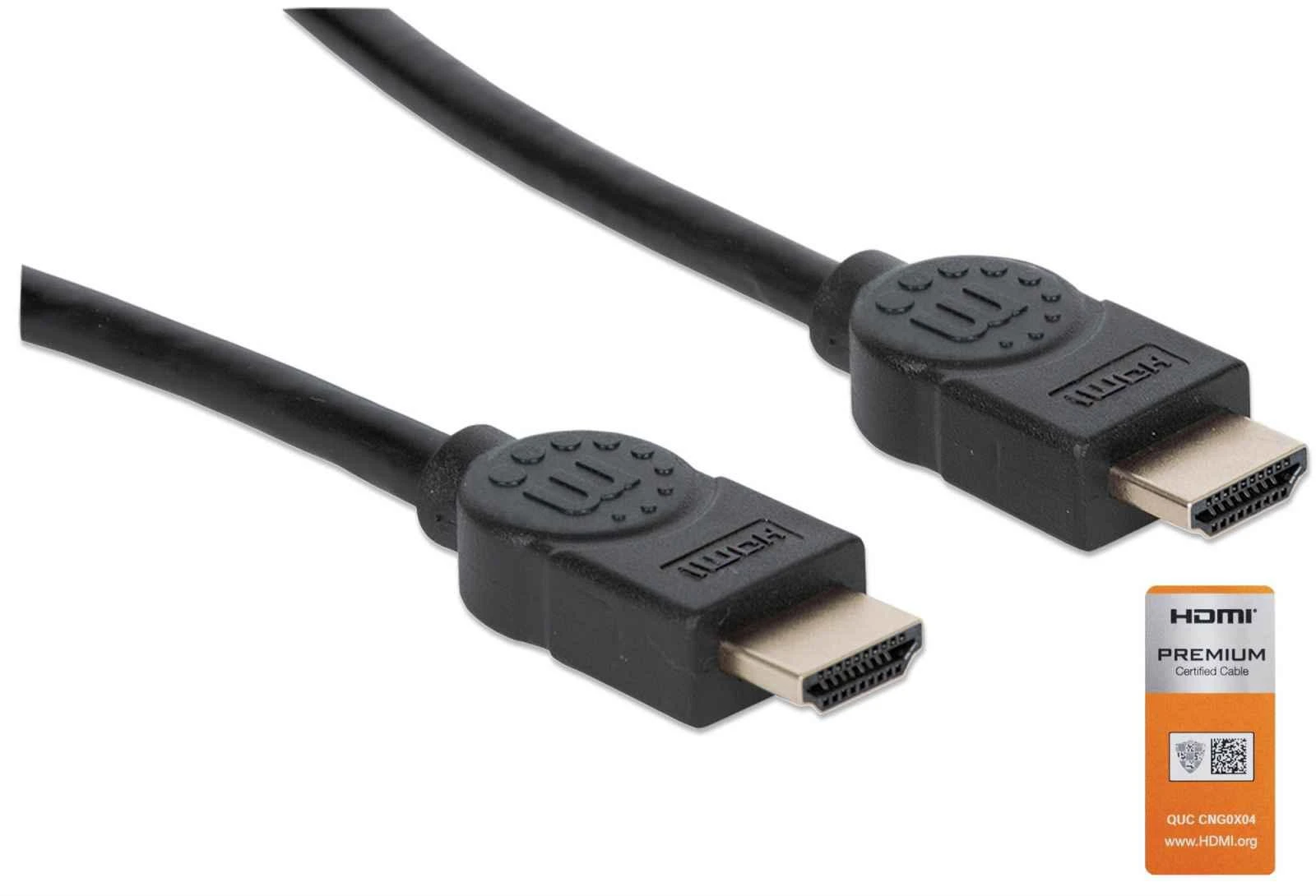StarTech Manhattan 355353 HDMI kabelis 3 m HDMI A tipo (standartinis) Juoda