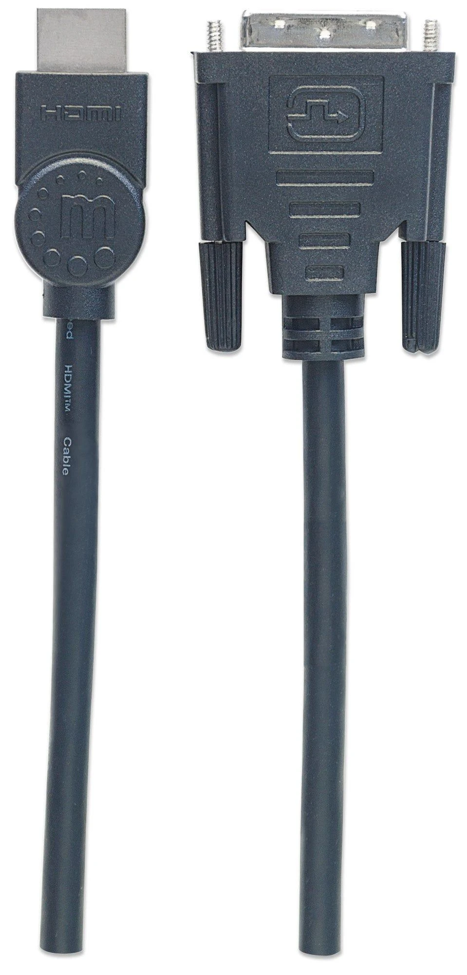 StarTech Manhattan 372510 vaizdo kabelio adapteris 3 m HDMI DVI-D Juoda