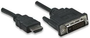 HDMI-DVI-D adapteris, 3m juodas