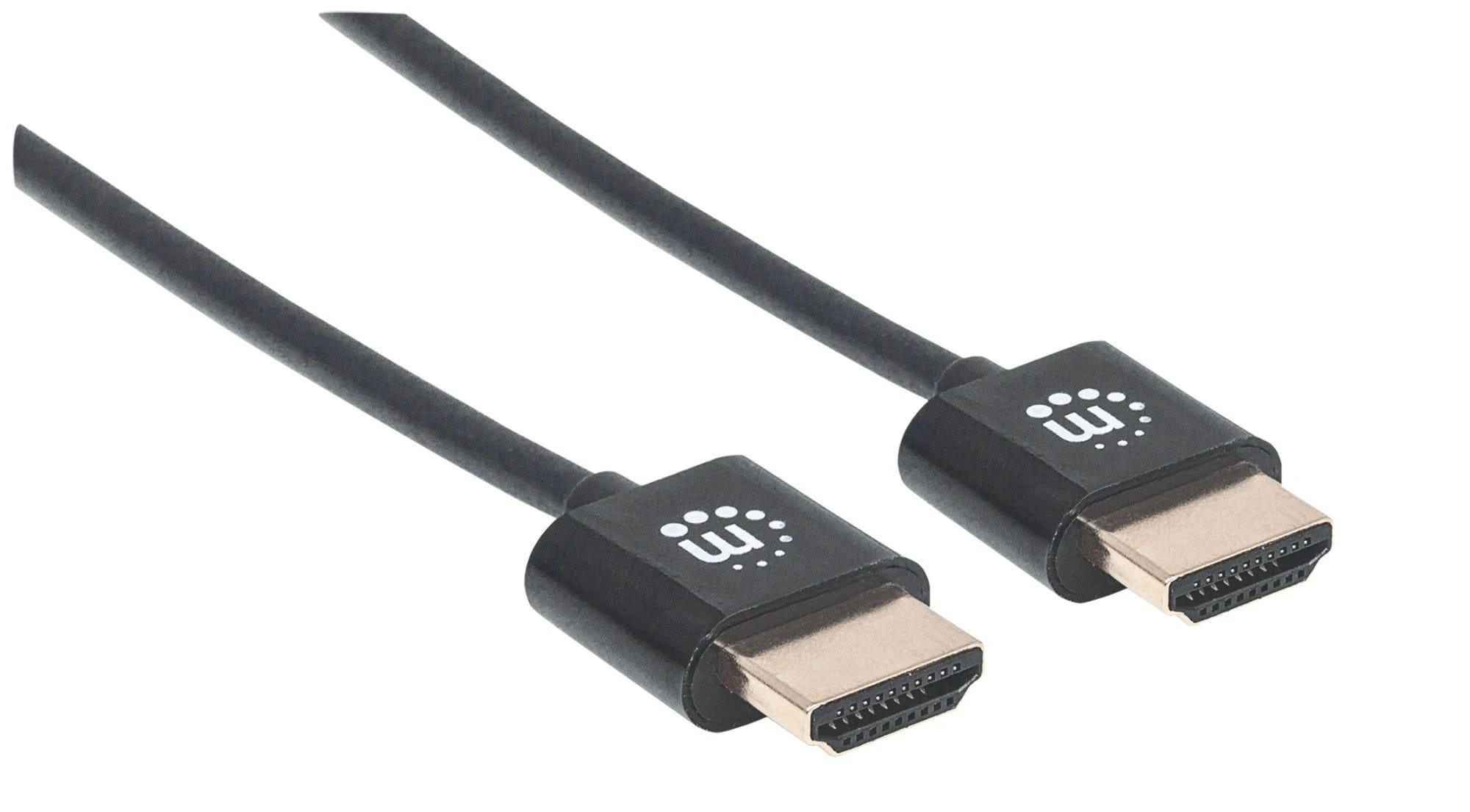 Manhattan HDMI laidas su logotipu ant jungčių