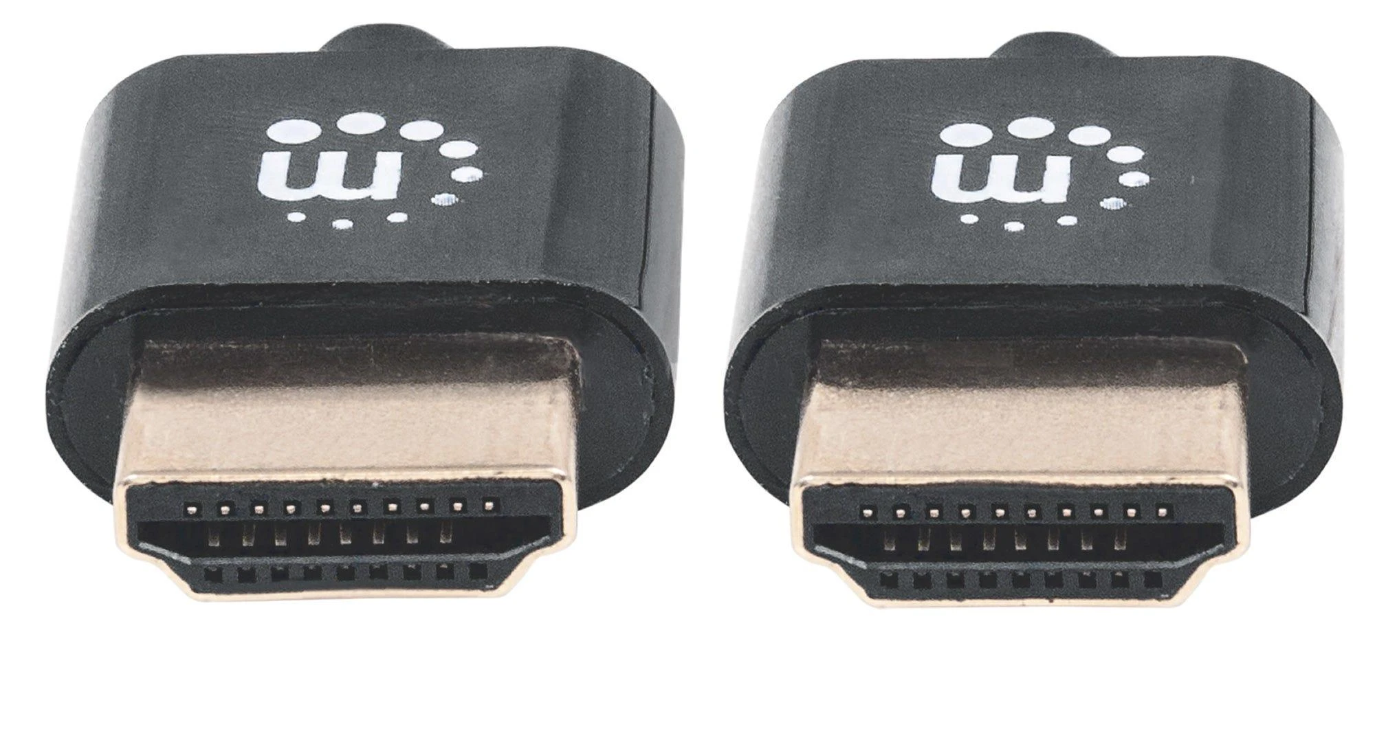 Manhattan HDMI laidų kištukai su auksinėmis jungtimis