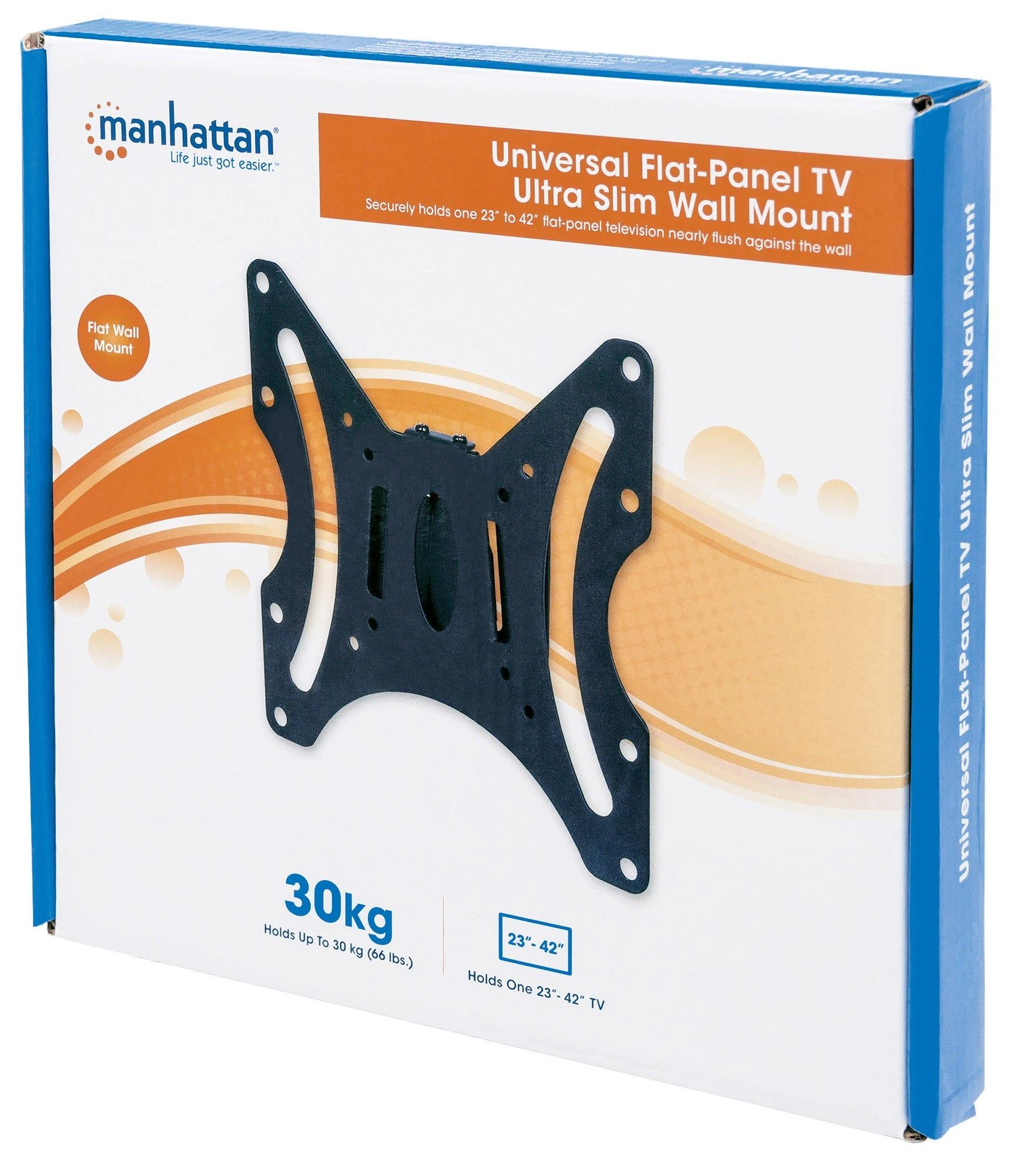 Manhattan 423731 televizoriaus laikiklis 106,7 cm (42") Juoda