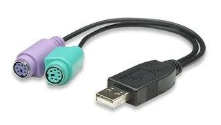 StarTech Manhattan 179027 kabelių sąsaja / invertavimo adapteris USB A 2x PS/2 Juoda