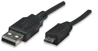 StarTech Manhattan didelės spartos USB įrenginio laidas USB kabelis 0,5 m USB A Micro-USB B Juoda