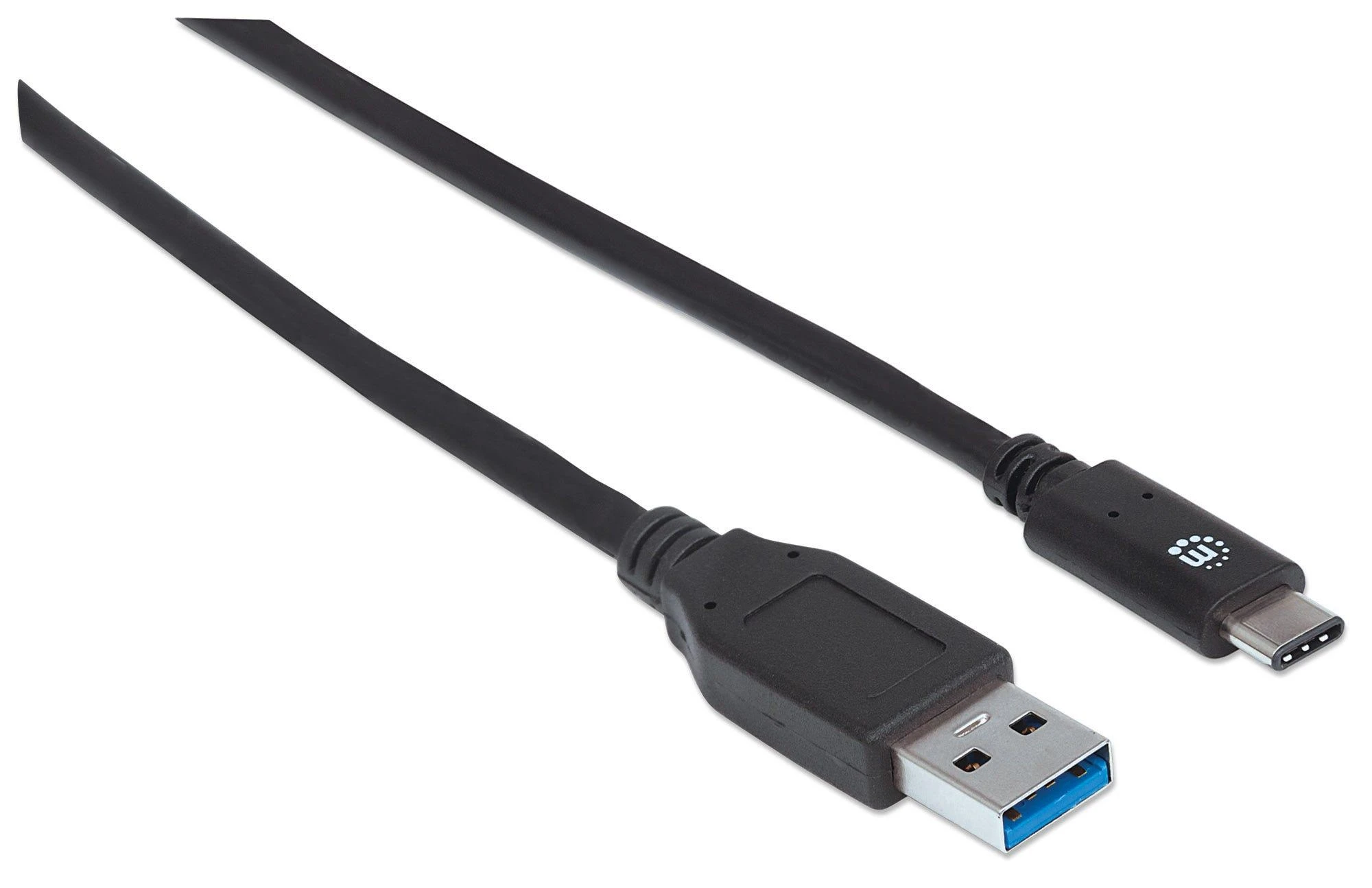 Manhattan USB 3.1 Gen2, 1 m USB kabelis 3.2 Gen 1 (3.1 Gen 1) USB C USB A Juoda
