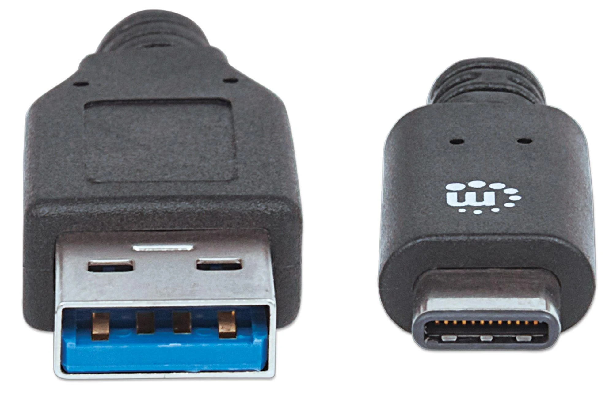 Manhattan USB 3.1 Gen2, 1 m USB kabelis 3.2 Gen 1 (3.1 Gen 1) USB C USB A Juoda