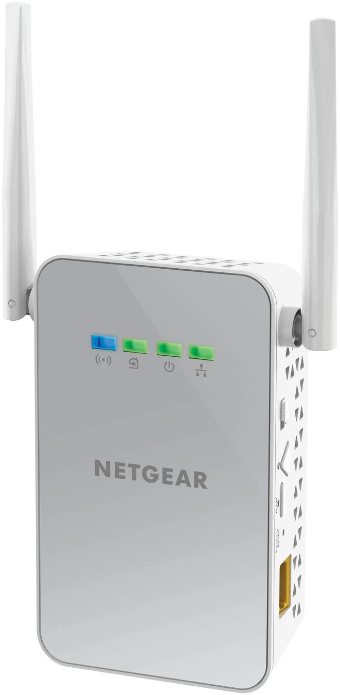 Netgear Powerline (2 vnt. komplektas) PLW1000-100PES 10/100/1000 Mbit/s, Ethernet LAN (RJ-45) jungtys 1, 802.11ac, 2.4GHz/5GHz, 1000 Mbit/s