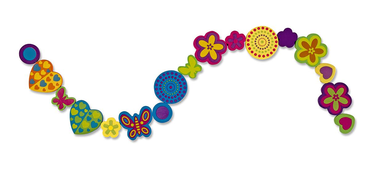 Melissa & Doug Medinių karoliukų vėrimo rinkinys Delux 220 d. Melissa ir Dougas, 14169