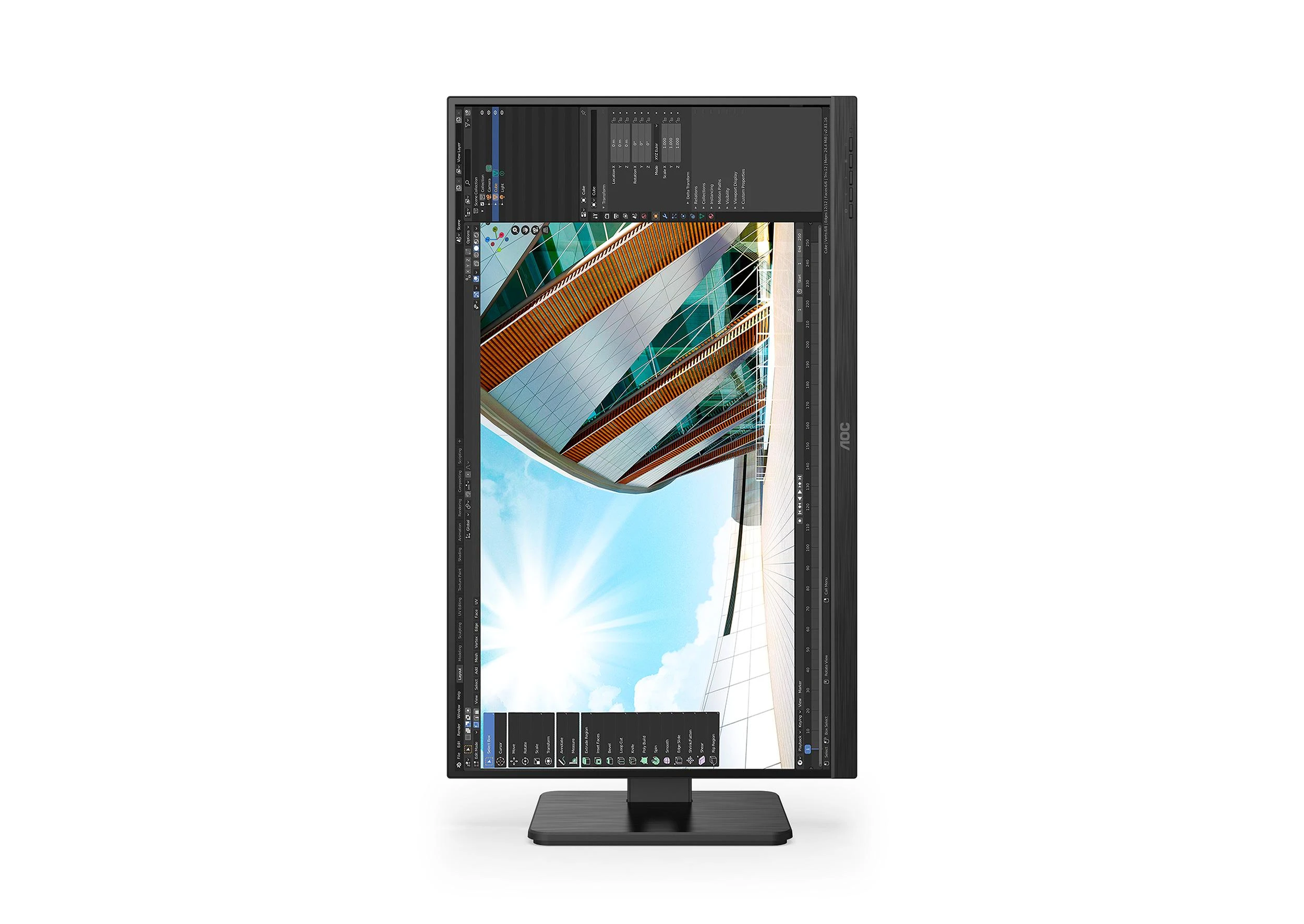 Monitorius AOC 27P2Q 27 colių Full HD monitoriai USB VGA DVI HDMI