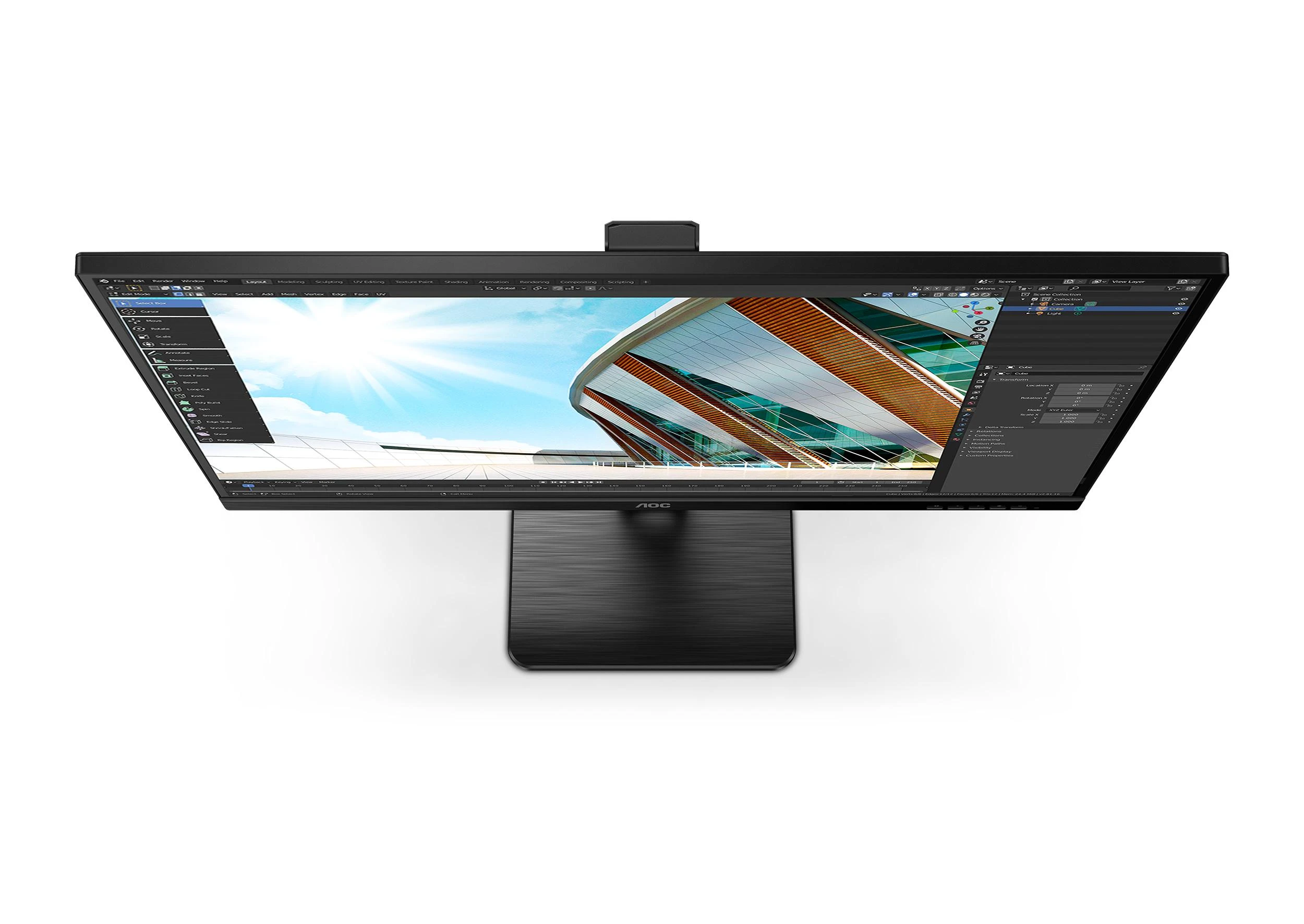 Monitorius AOC 27P2Q 27 colių Full HD monitoriai USB VGA DVI HDMI