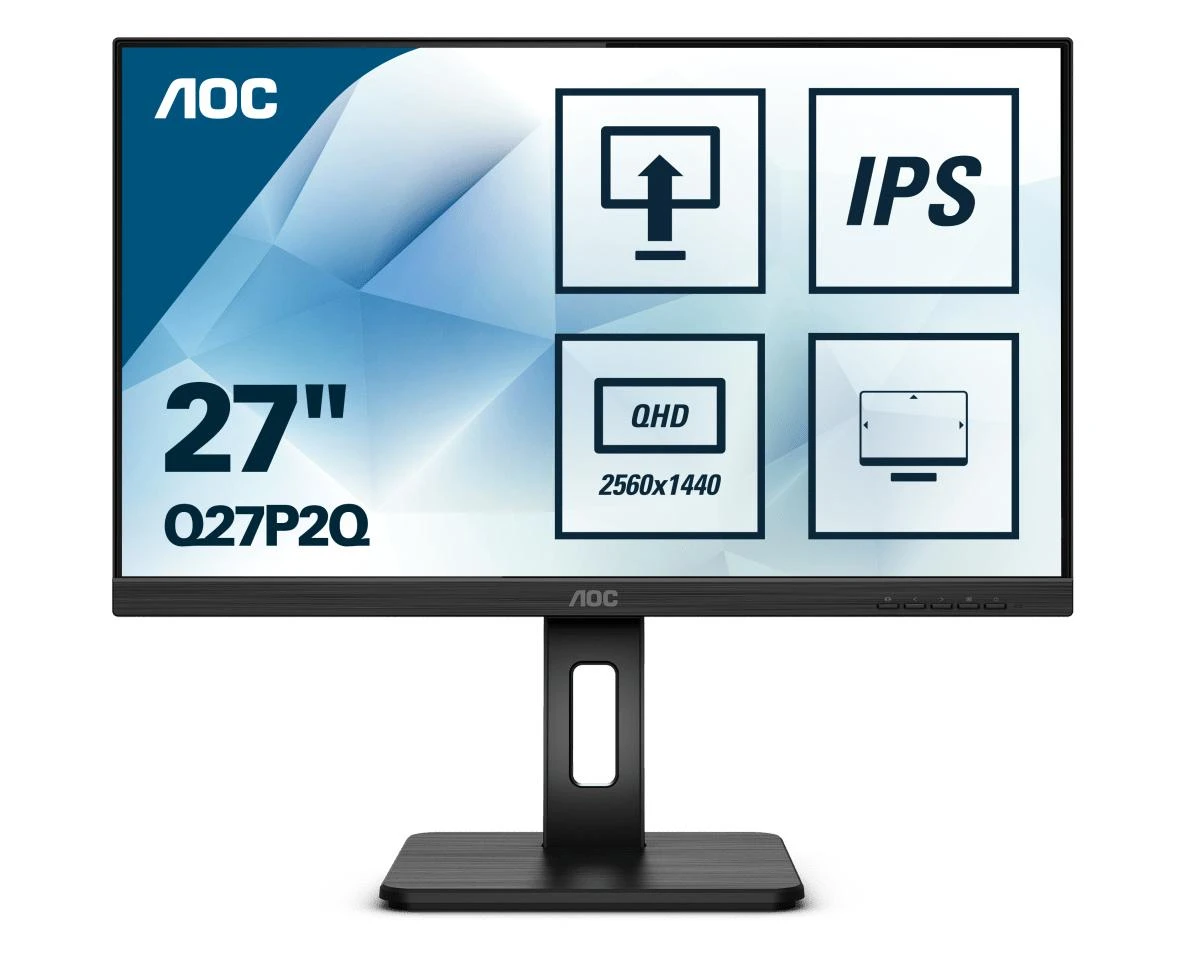 AOC Q27P2Q 27 colių QHD monitorius USB VGA DVI HDMI