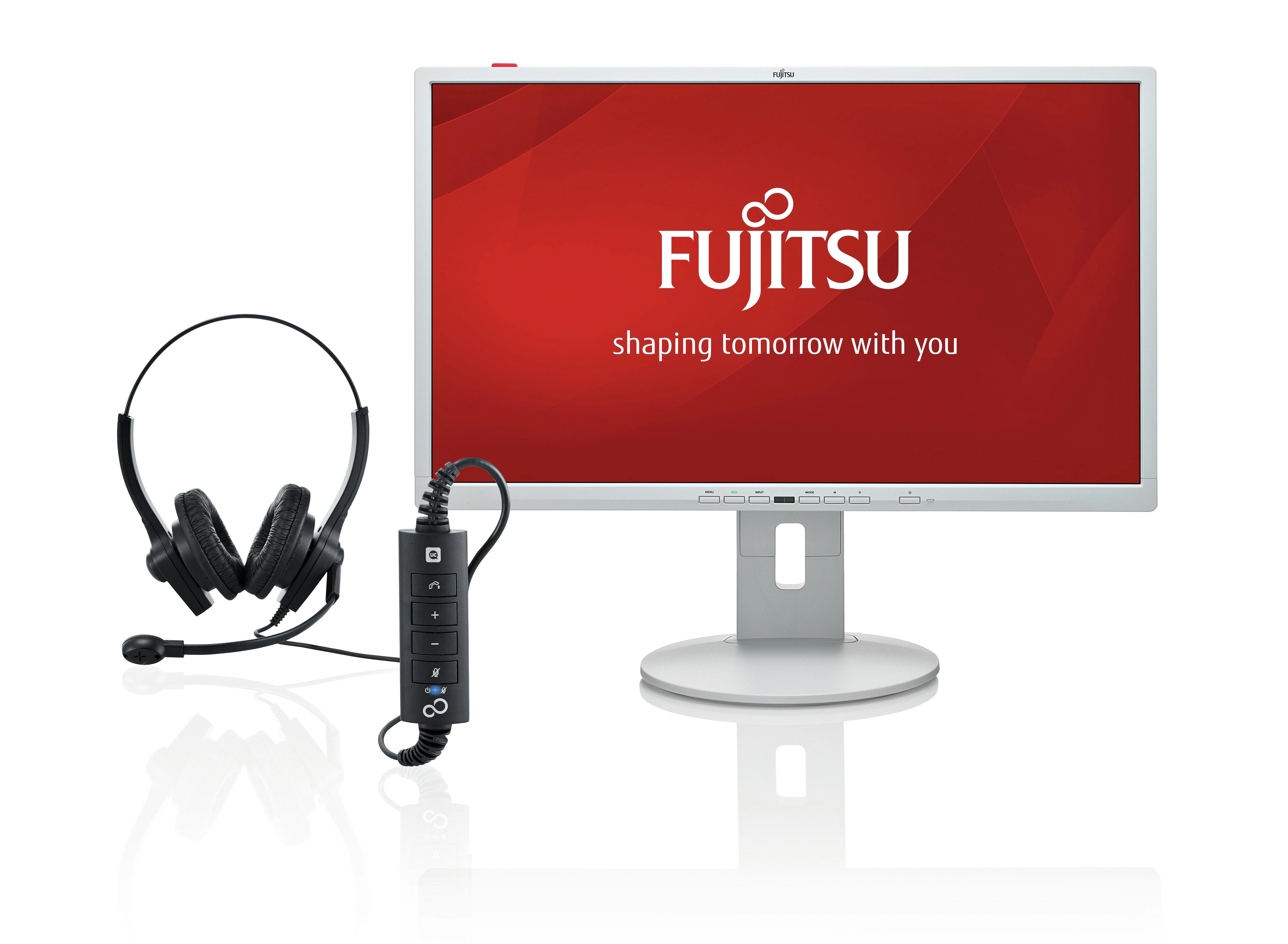 Monitorius FUJITSU 22" B22-8 WE NEO MARBLE Pilkas (FHD/16:10/HAS/PIVOT/DP/DVI/VGA/AUDIO)