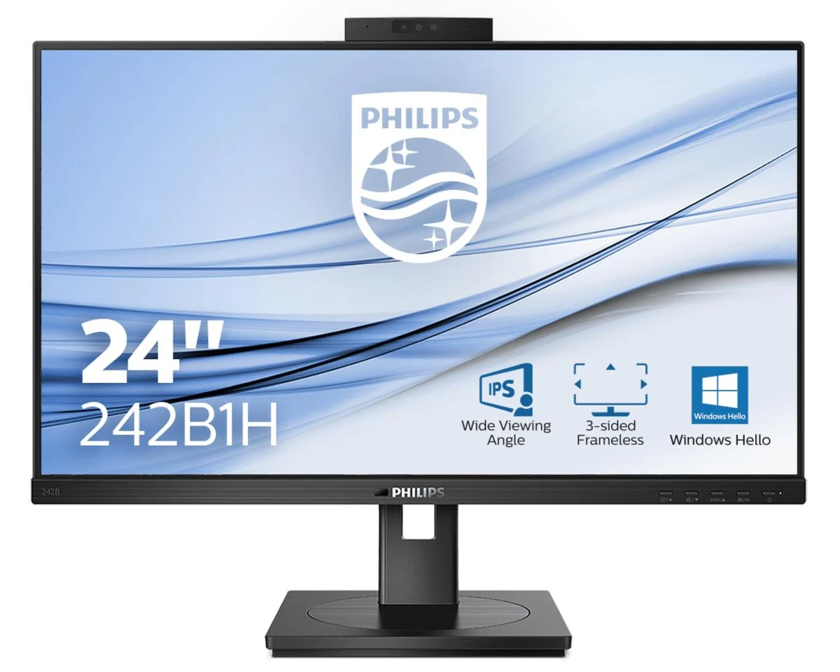 Monitorius Philips B Line 242B1H/00 LED ekranas 60,5 cm (23.8") 1920 x 1080 pikseliai „Full HD“ Juoda