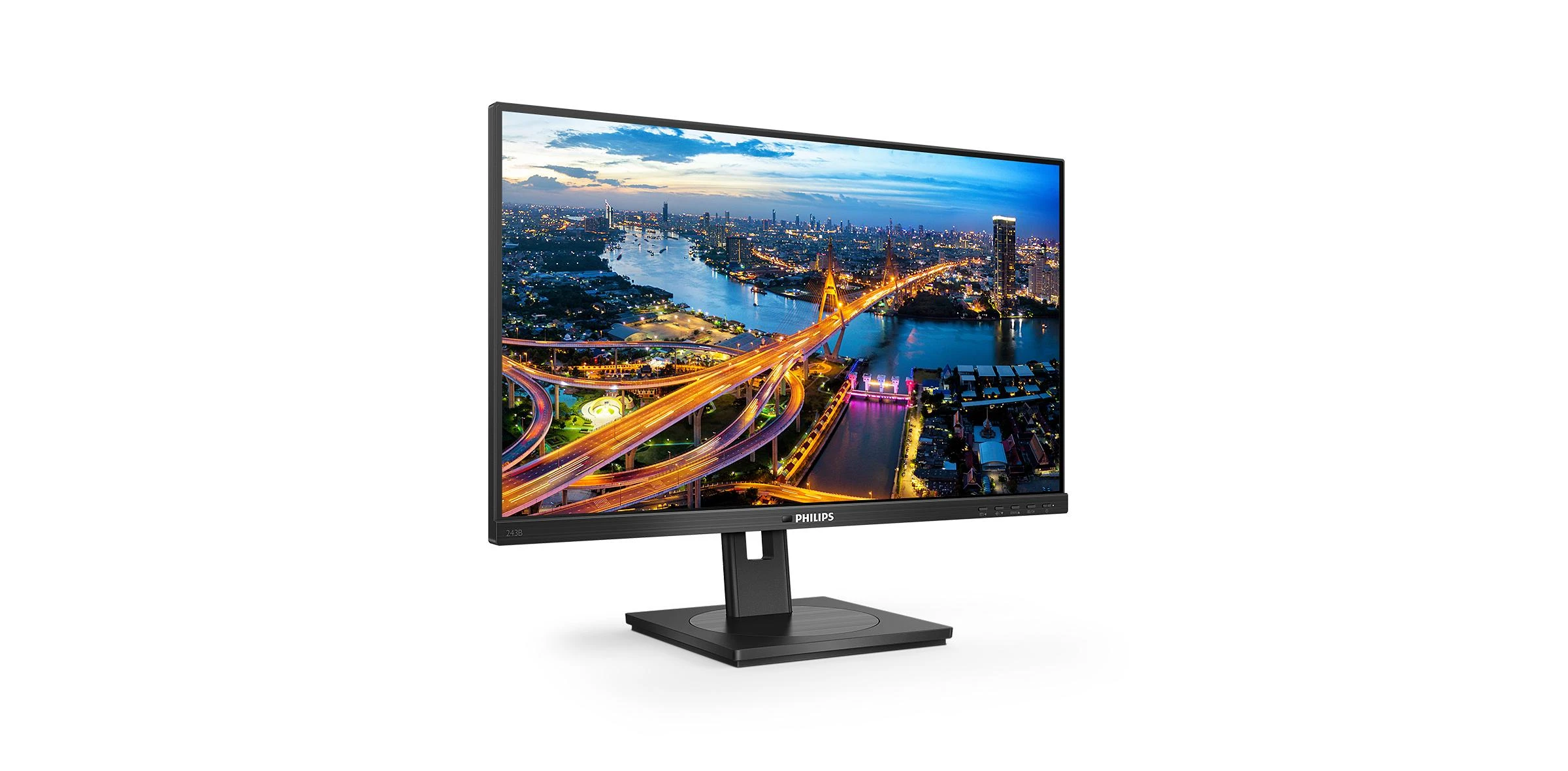 Monitorius Philips 243B1/00 23,8", Juodos spalvos