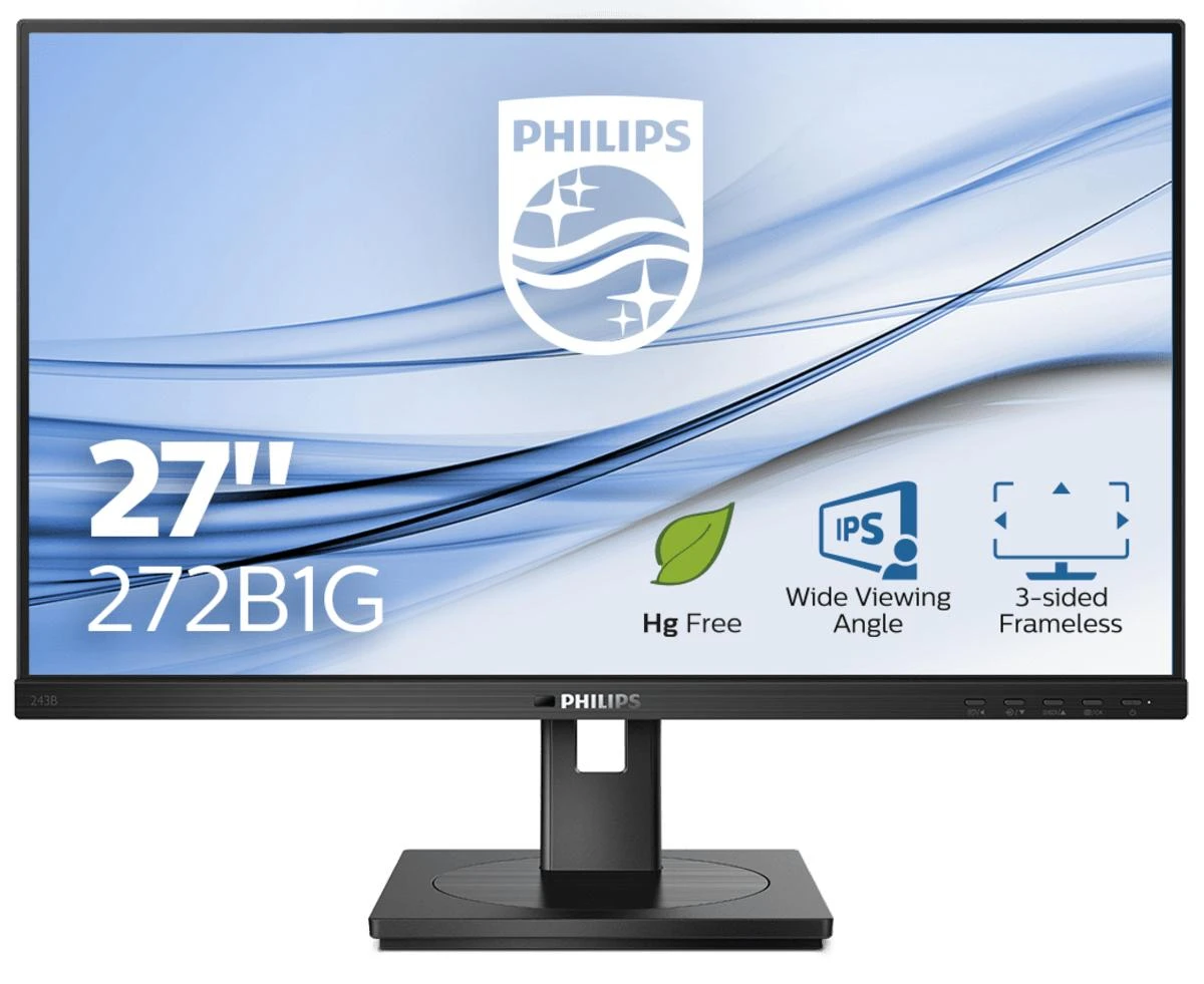 Monitorius Philips 272B1G/00 27", Juodos spalvos