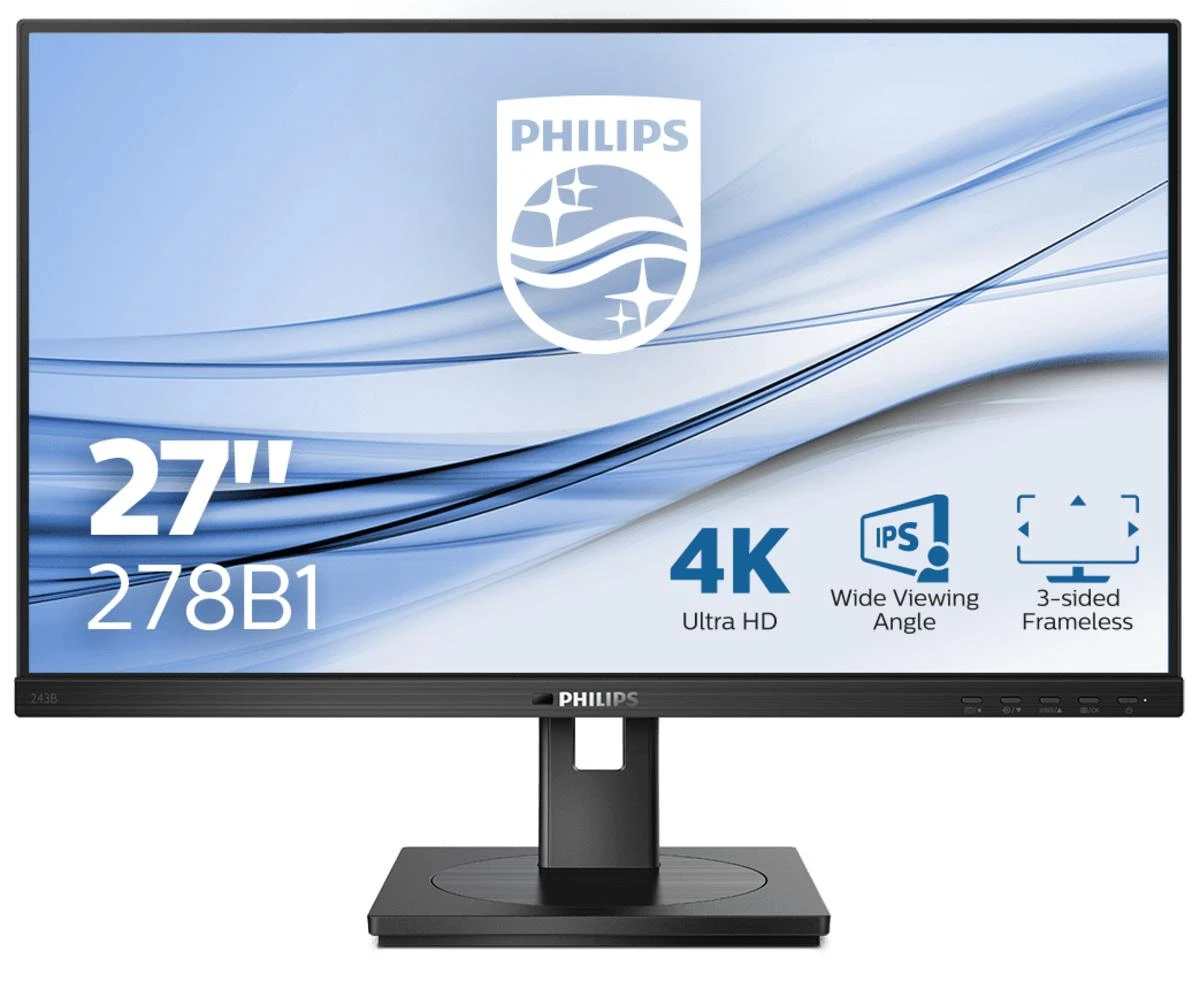 MMD-MONITORIAI & EKRANAI PHILIPS 278B1/00 68,6 cm 27 colių LCD-Monitorius PowerSensor VGA DVI-D DisplayPort HDMI USB