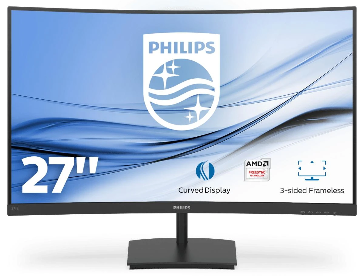 Monitorius Philips E Line 271E1SCA/00 68,6 cm (27"), Juodos spalvos