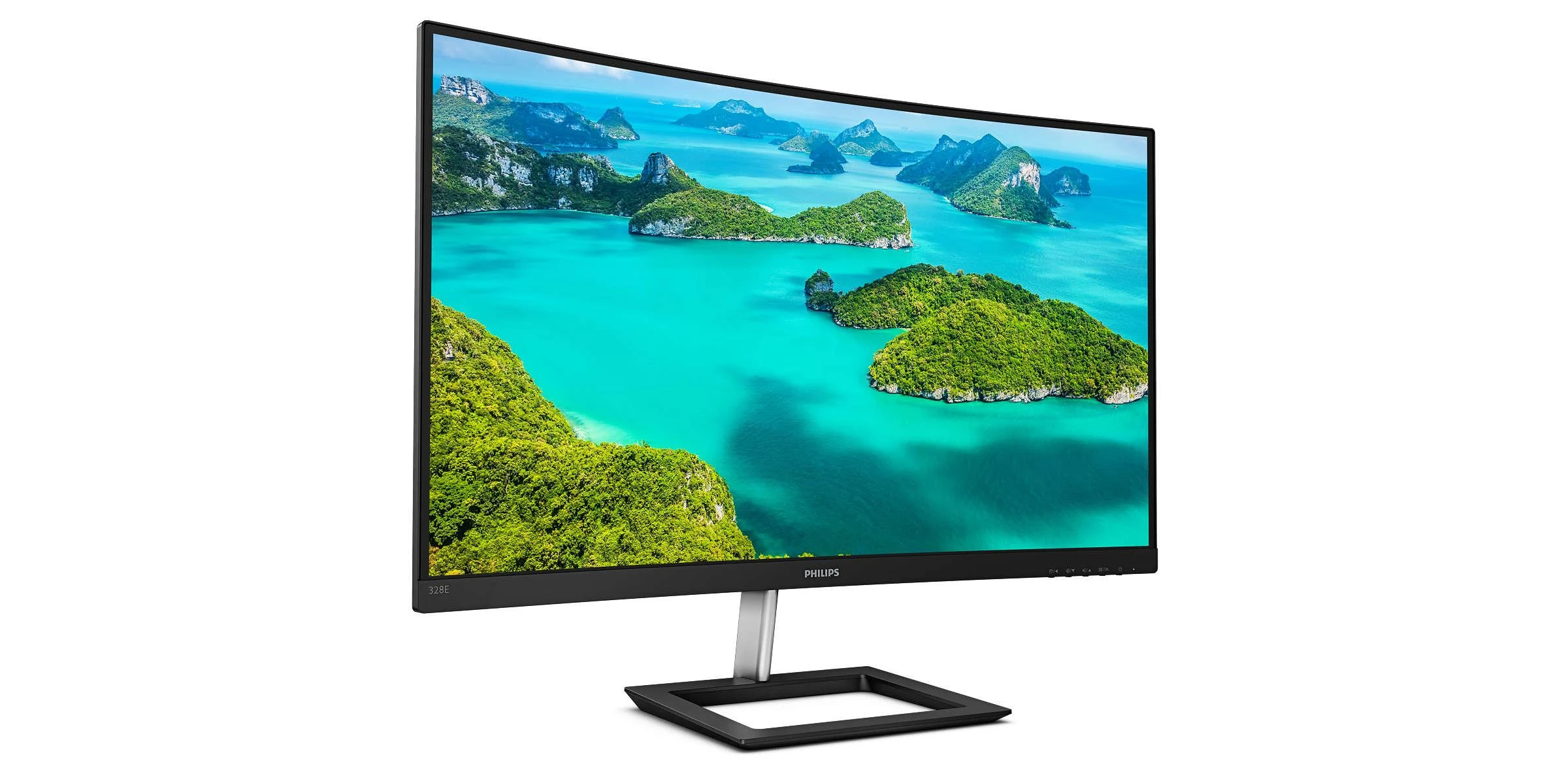 PHILIPS Lenktas LCD monitorius su „Ultra Wide-Color“ / 328E1CA/00 /  31,5 col. / 4K UHD / VA / HDMI/DP / garsiakalbiai
