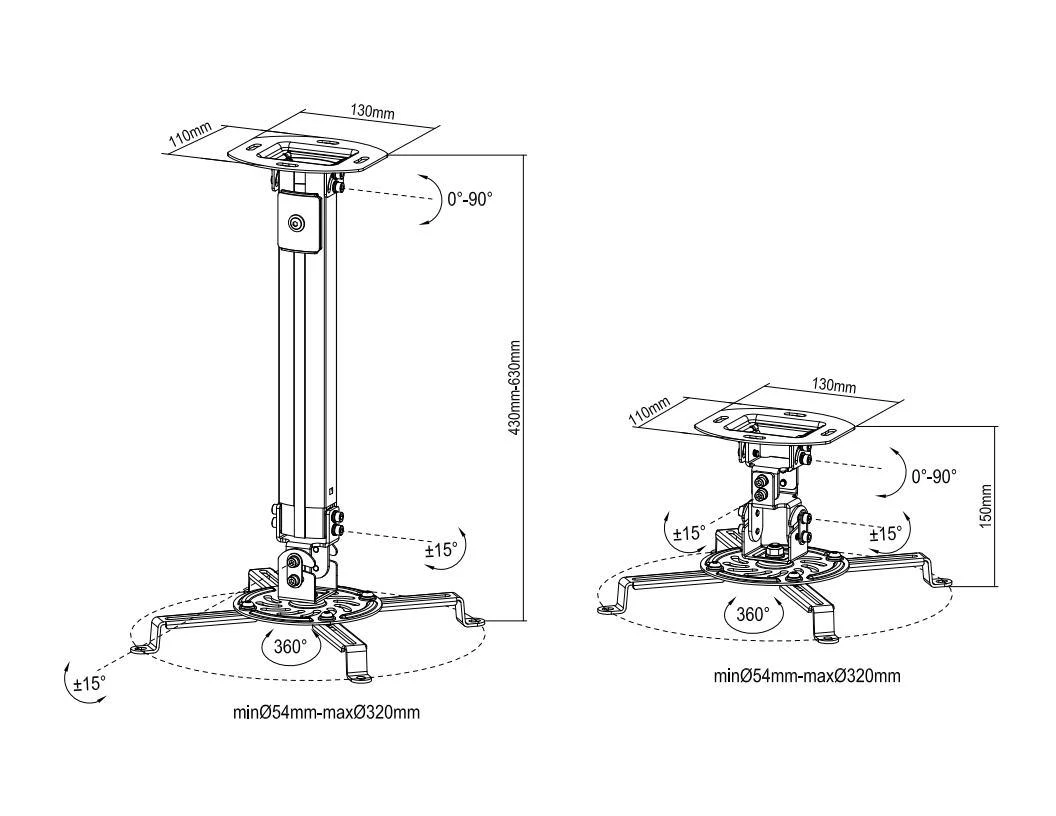 Laikiklis Multibrackets MB PROJECTOR CEILINGMOUNT I