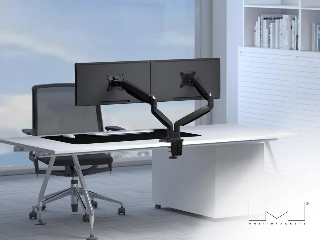 Multibrackets 3286 monitoriaus laikiklis arba stovas 68,6 cm (27") Gnybtas Juoda, Sidabras