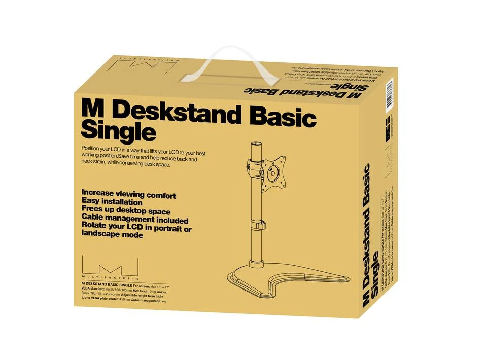 Laikiklis Multibrackets MB DESKSTAND BASIC SINGLE Juodas MAX 10KG