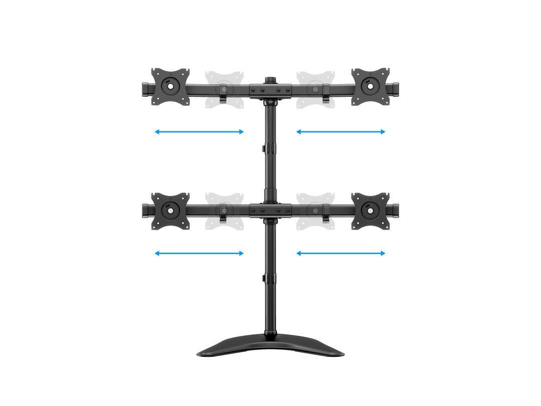 Laikiklis Multibrackets MB DESKSTAND BASIC QUAD Juodas MAX 10KG
