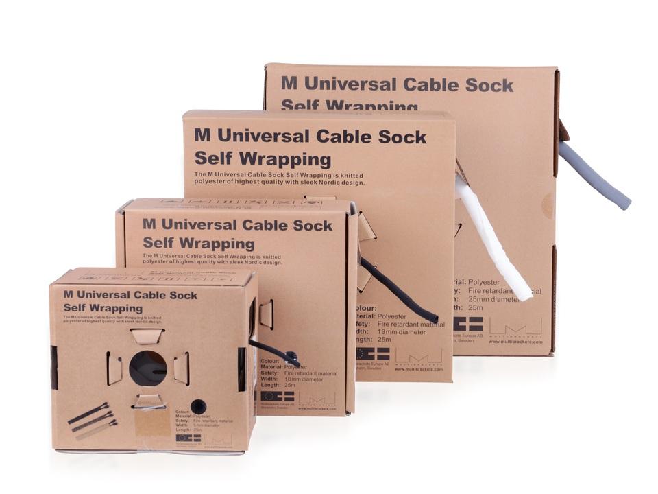 Multibrackets Daugialaikiai laikikliai MB CABLE SOCK SAVIVEIKIAI 19mm 25M W
