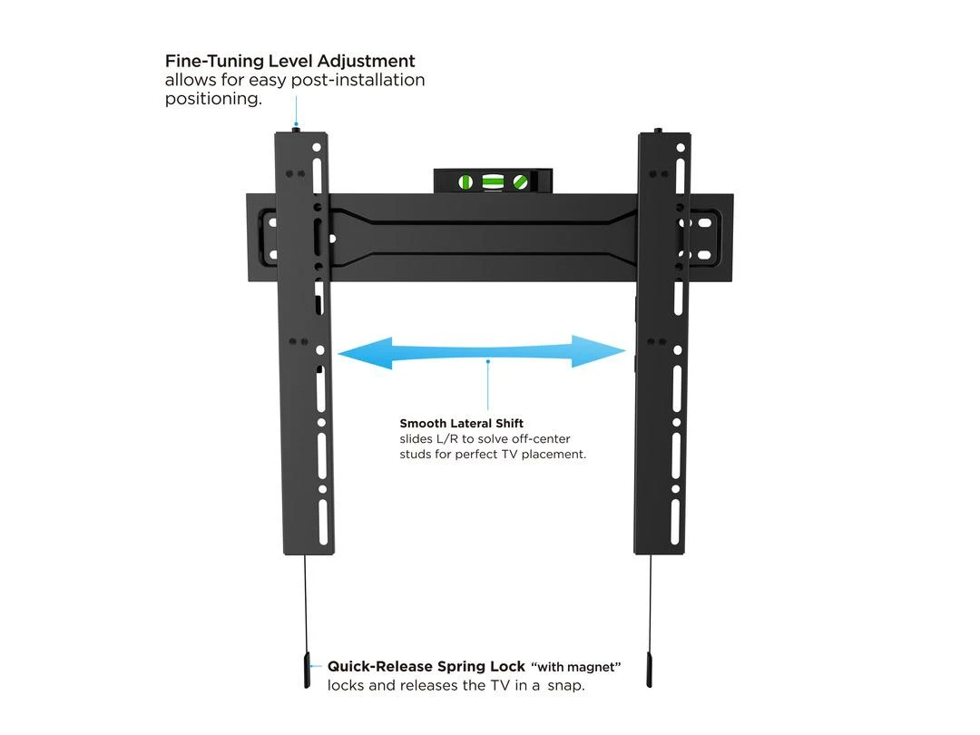 Multibrackets Daugiafunkciniai laikikliai MB VESA sieninis laikiklis SUPER SLIM FIXED 400 MAX