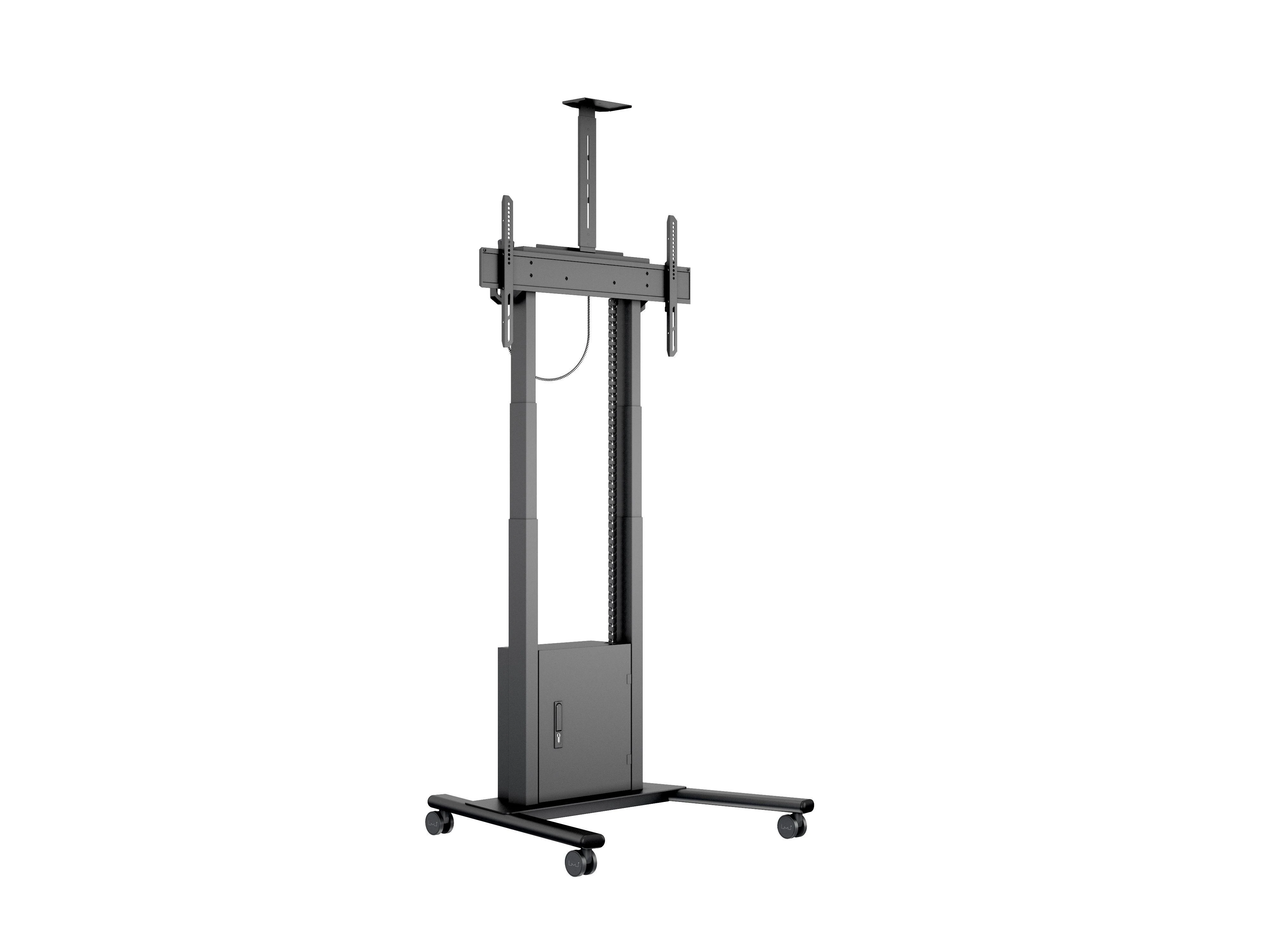 Laikiklis „Multibrackets MB“ motorizuotas grindų stovas 120 kg Juodas, 800x400, 42-100"