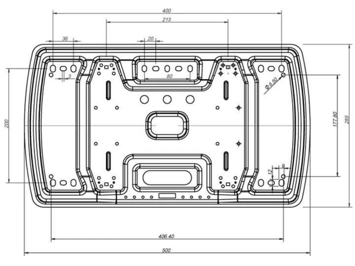 Laikiklis Multibrackets Daugiafunkciniai laikikliai MB SLIM TILT&TURN 40KG VESA 400 BL