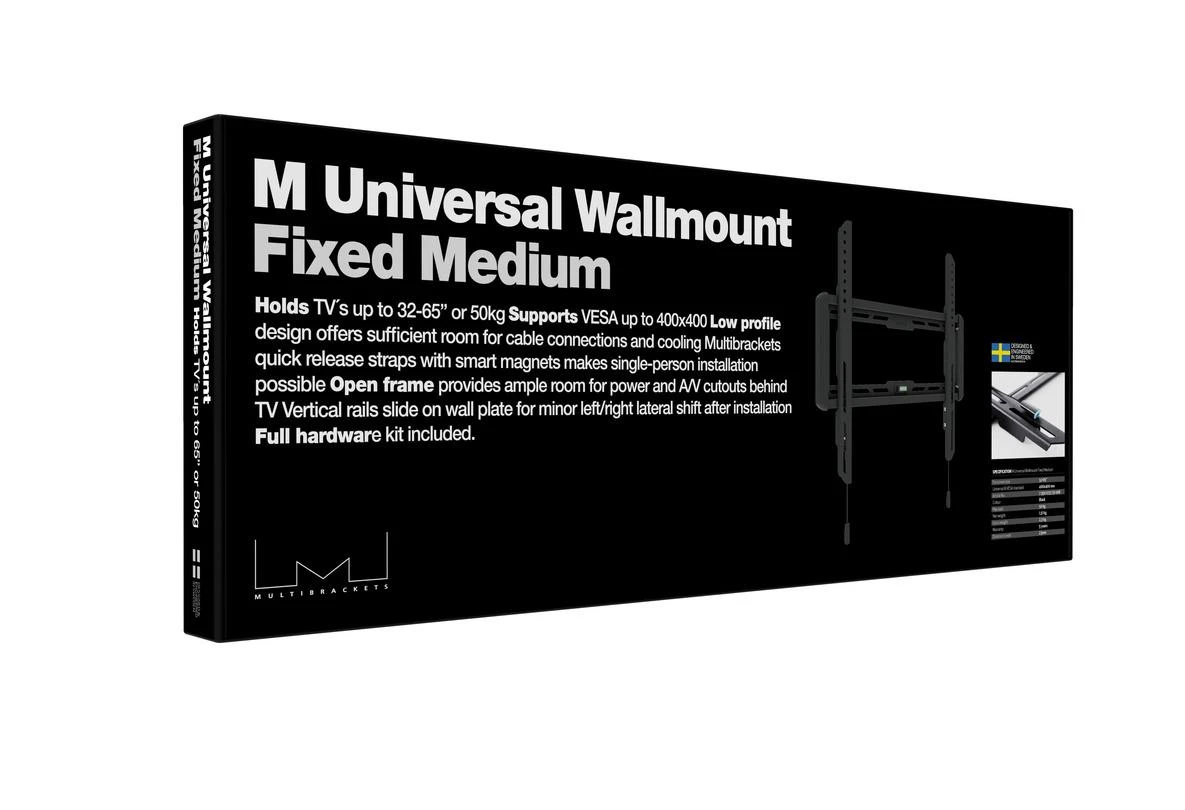 Laikiklis Multibrackets Daugialaikiai laikikliai MB UNIVERSALUS SIENOS MONTAVIMAS FIXED MEDIUM, MAX 50KG, VESA MAX 400X400 MM