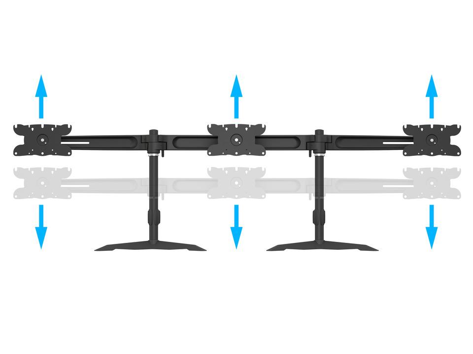 Multibrackets 1312 monitoriaus laikiklis arba stovas 81,3 cm (32") Laisvai stovintis Juoda