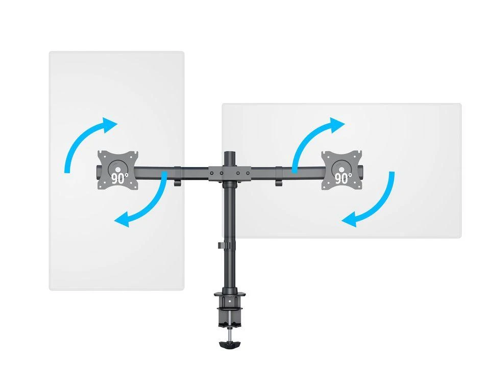 Laikiklis Multibrackets MB DESKMOUNT BASIC DUAL Juodas MAX 7.5KG