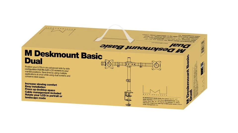 Laikiklis Multibrackets MB DESKMOUNT BASIC DUAL Juodas MAX 7.5KG