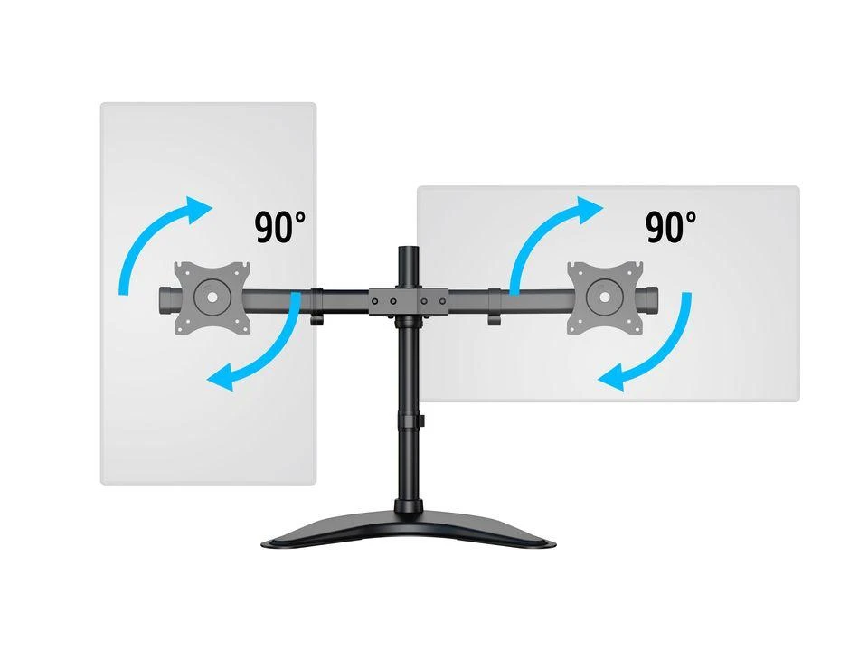 Laikiklis Multibrackets MB DESKSTAND BASIC DUAL Juodas MAX 10KG