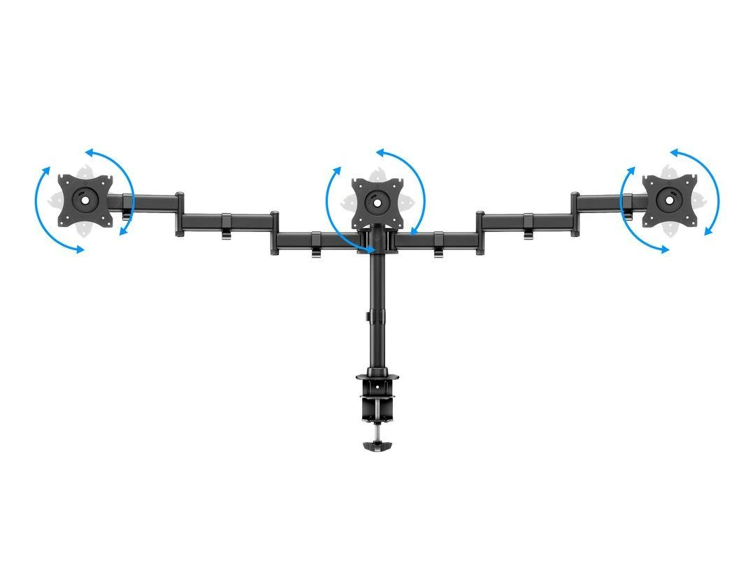 Laikiklis Multibrackets MB DESKMOUNT BASIC TRIPLE Juodas MAX 7.5KG
