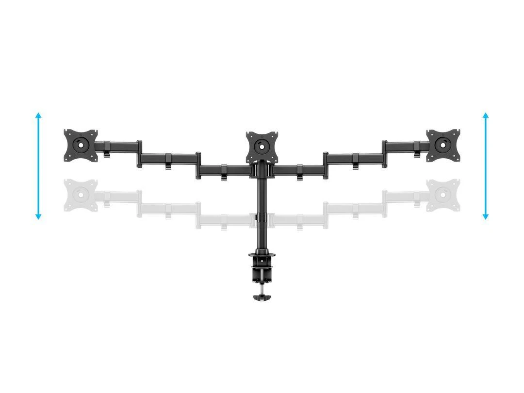 Laikiklis Multibrackets MB DESKMOUNT BASIC TRIPLE Juodas MAX 7.5KG
