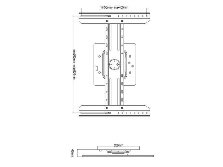 Laikiklis Multibrackets Multibracket M Universal Digital Signage Wallmount Juodas