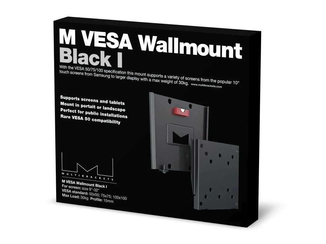 Laikiklis Multibrackets Multibracket M VESA Wallmount I Juodas 75x75 100x100