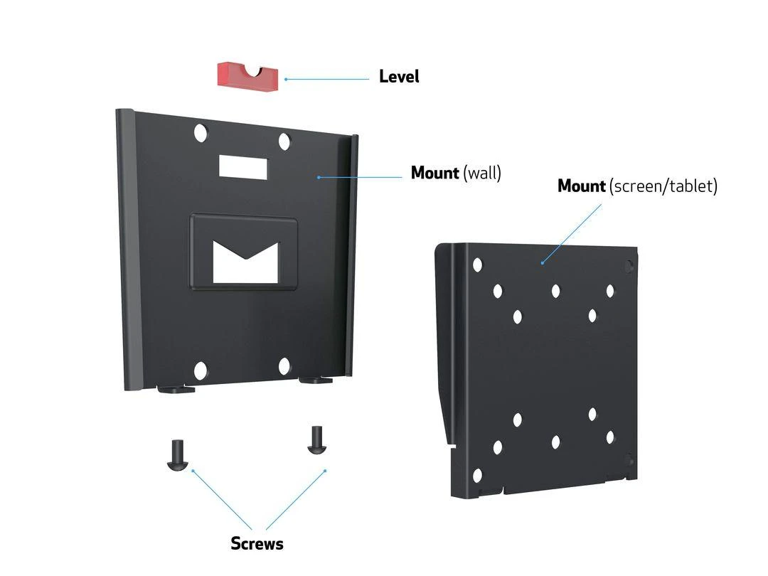Laikiklis Multibrackets Multibracket M VESA Wallmount I Juodas 75x75 100x100