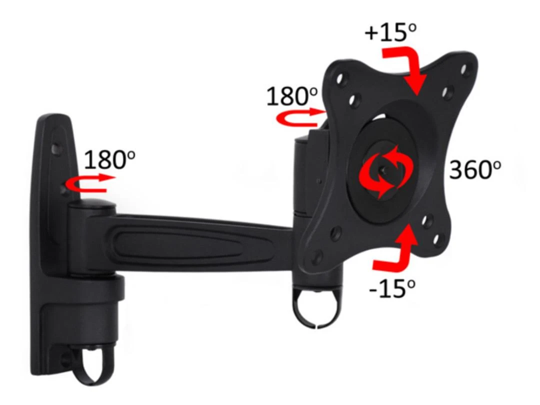 Laikiklis Multibrackets Daugiafunkciniai laikikliai MB FLEXARM 360 II 25KG VESA 75-200 BL