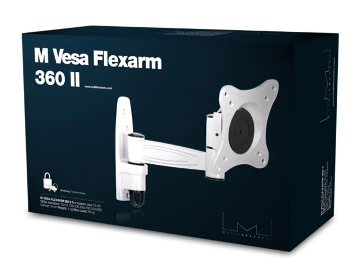 Laikiklis Multibrackets Daugiafunkciniai laikikliai MB FLEXARM 360 II 25KG VESA 75-200 BL
