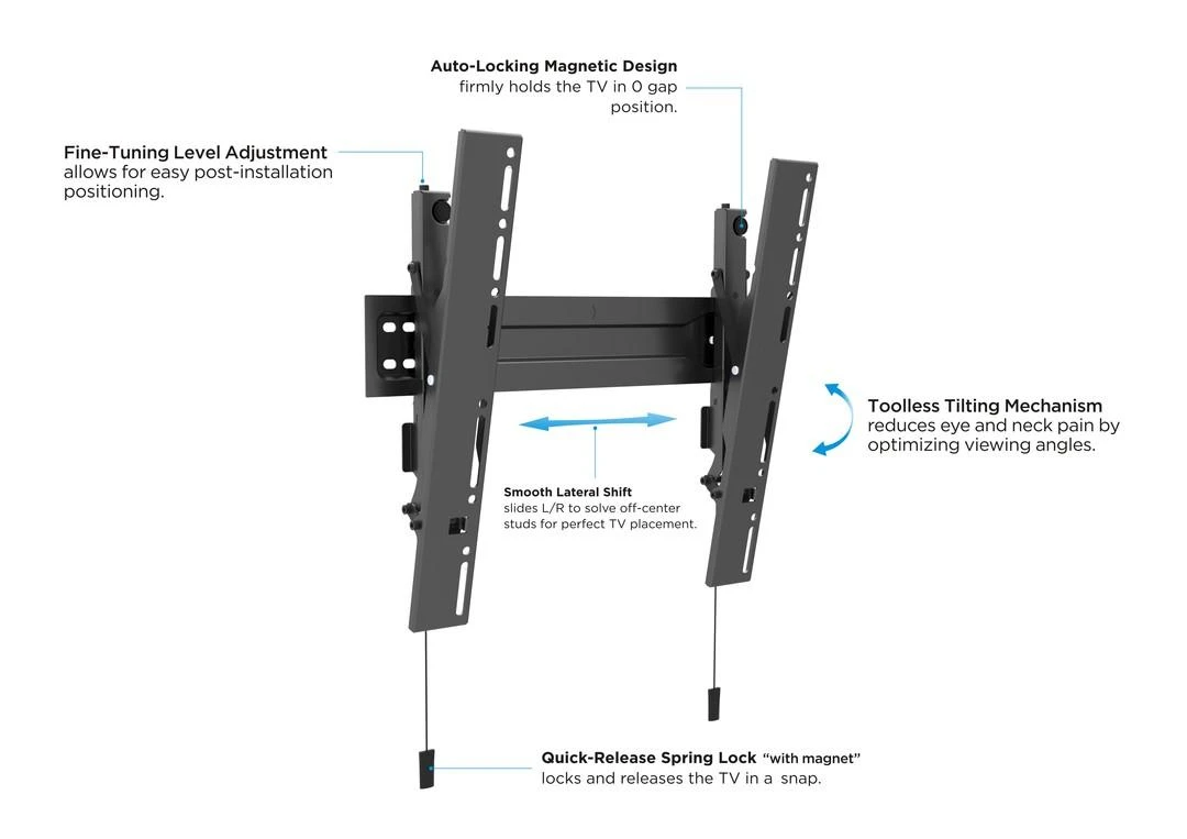 Multibrackets Daugiafunkciniai laikikliai MB VESA sieninis laikiklis SUPER SLIM FIXED 400 MAX