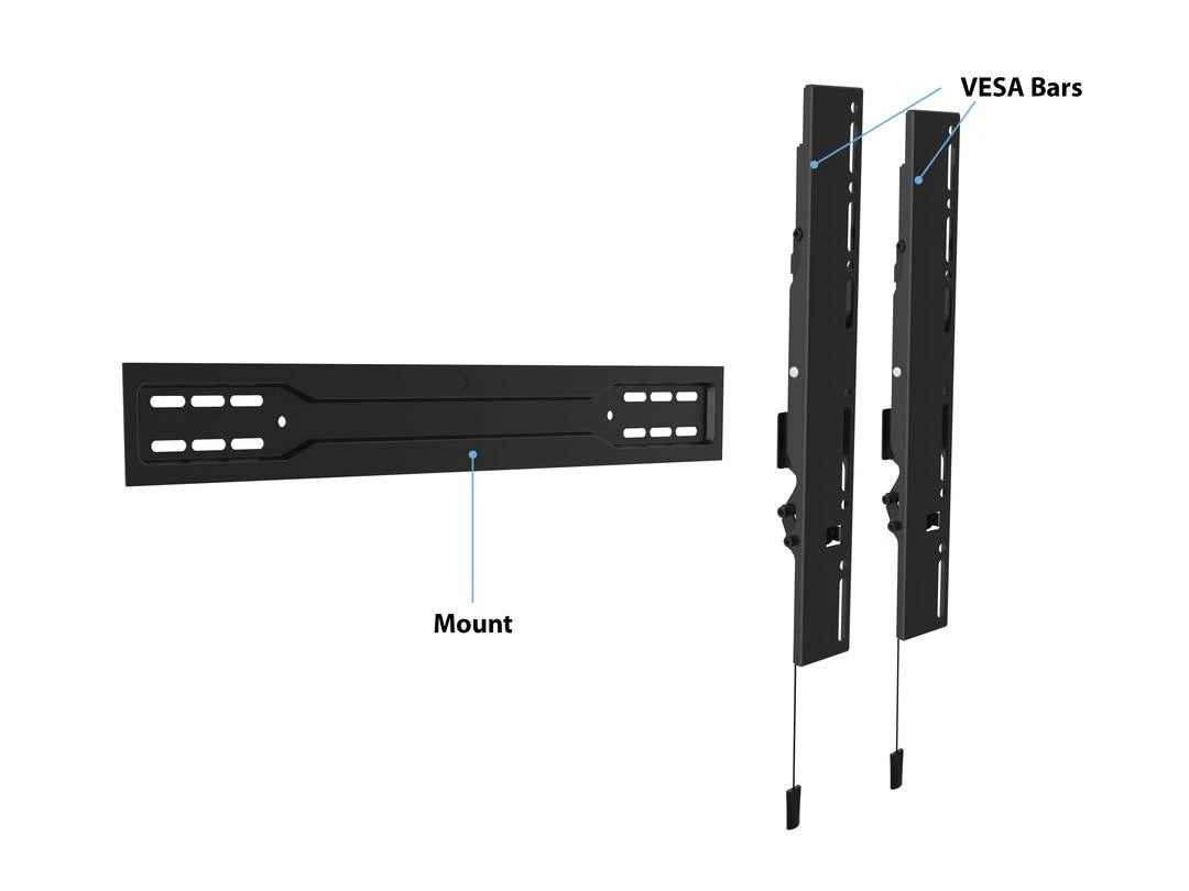 Multibrackets Daugiafunkciniai laikikliai MB VESA sieninis laikiklis SUPER SLIM TILT 600 MAX