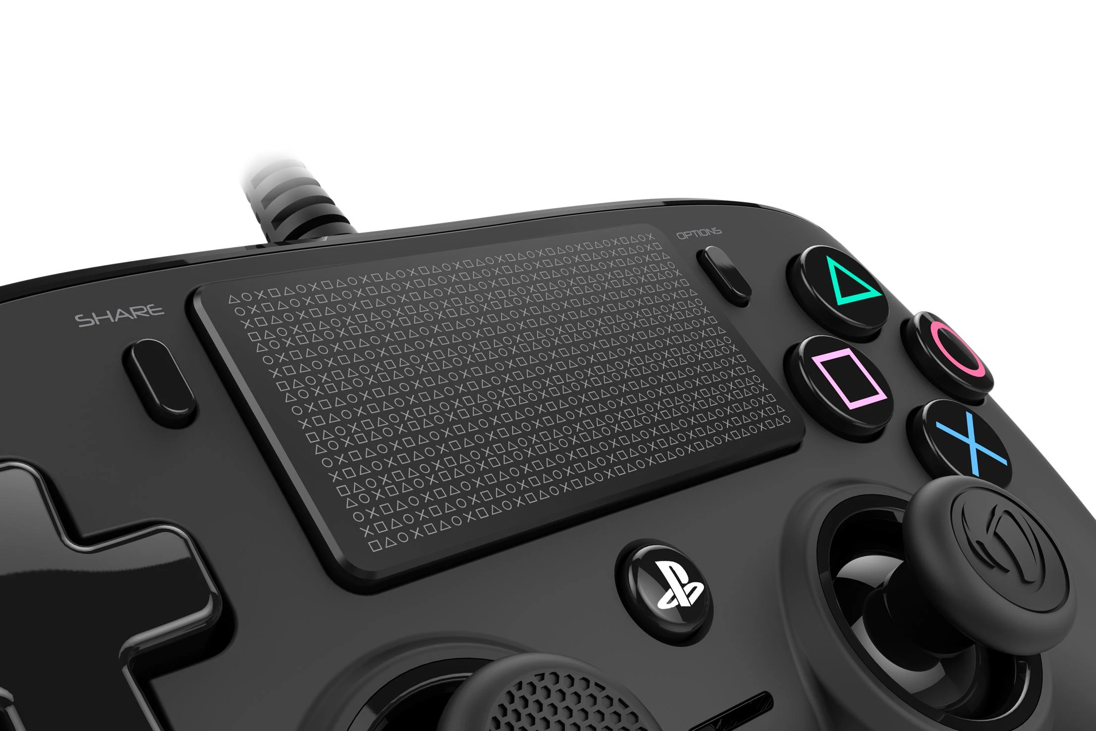 NACON PS4OFCPADBLACK žaidimų valdiklis Žaidimų pultelis PlayStation 4 Analoginis / skaitmeninis Juoda