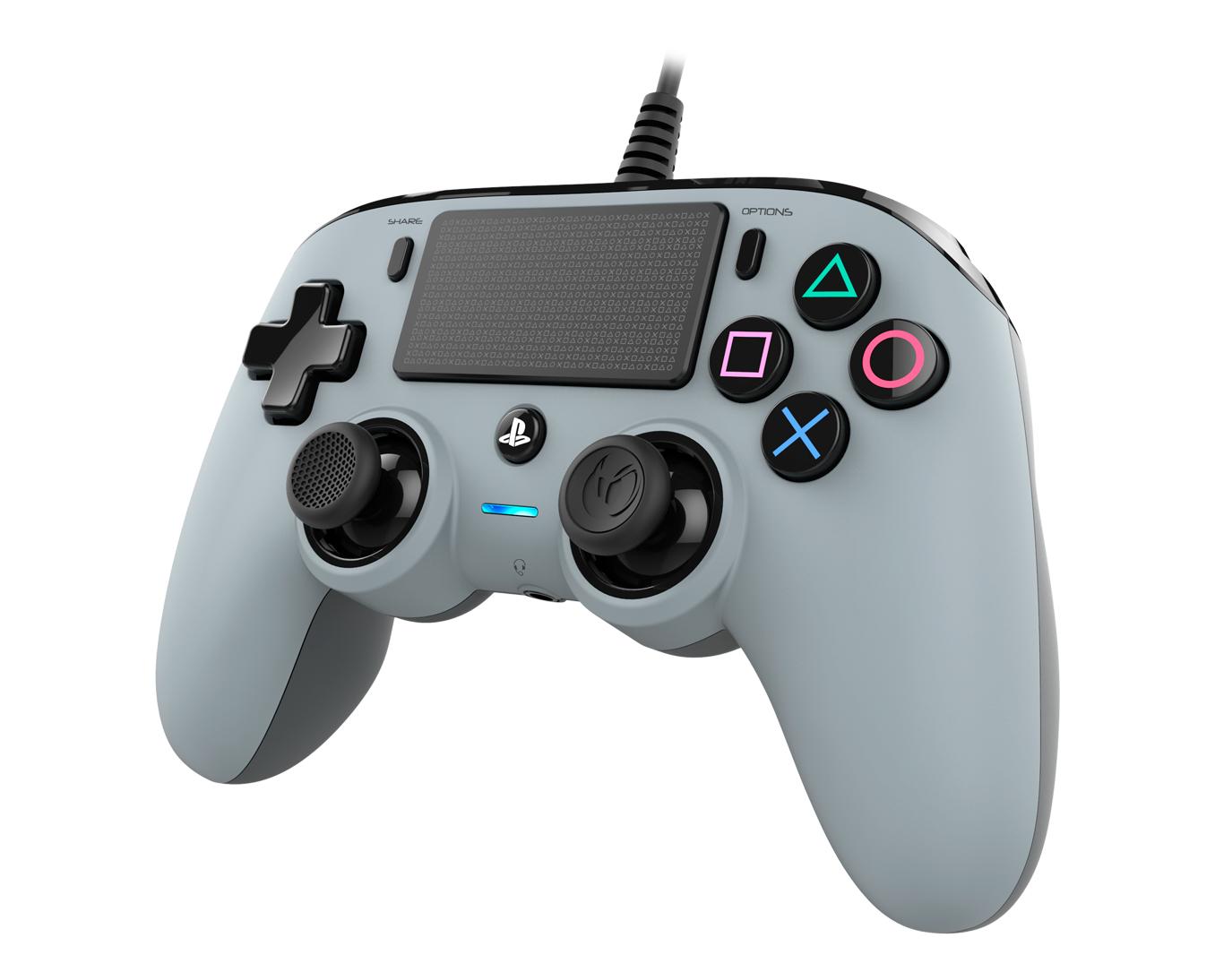 NACON PS4OFCPADGREY žaidimų valdiklis Žaidimų pultelis PlayStation 4 Analoginis / skaitmeninis Pilka